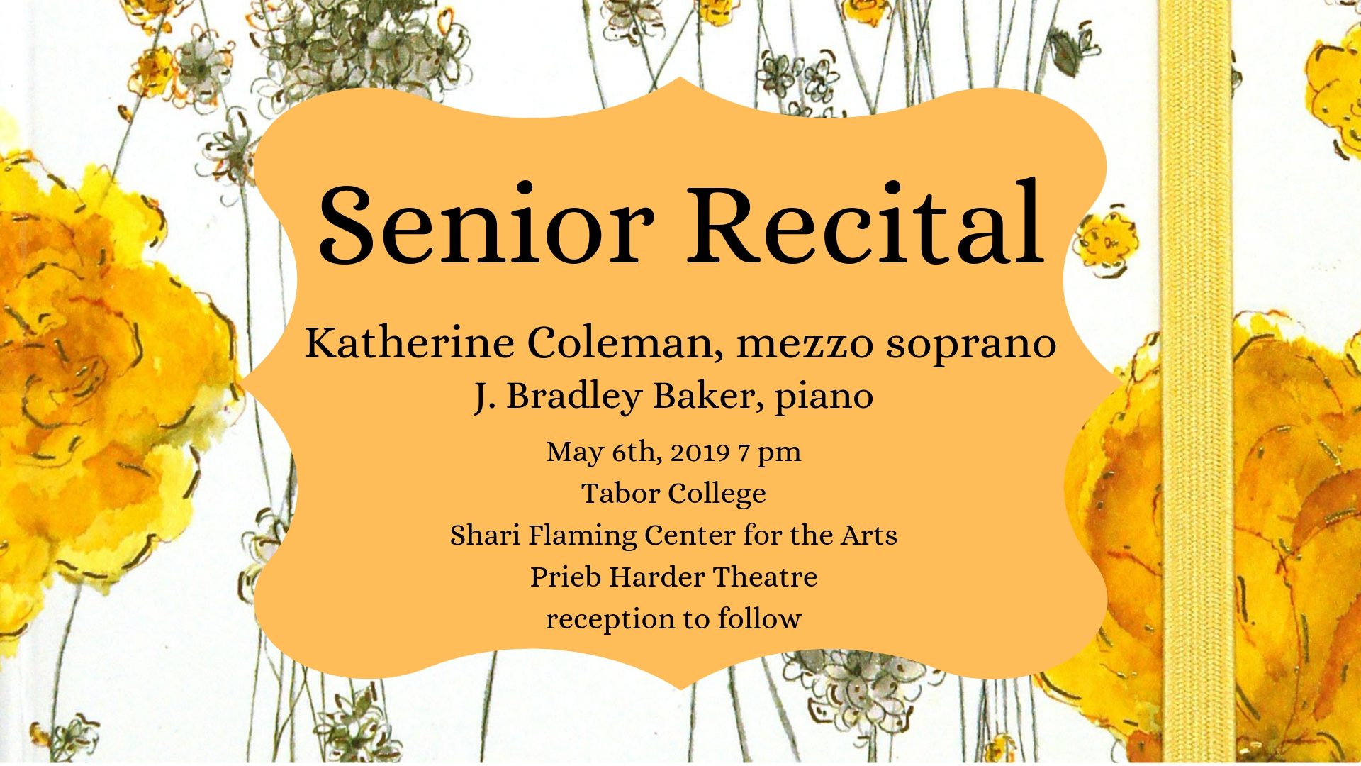 Senior Recital concert poster