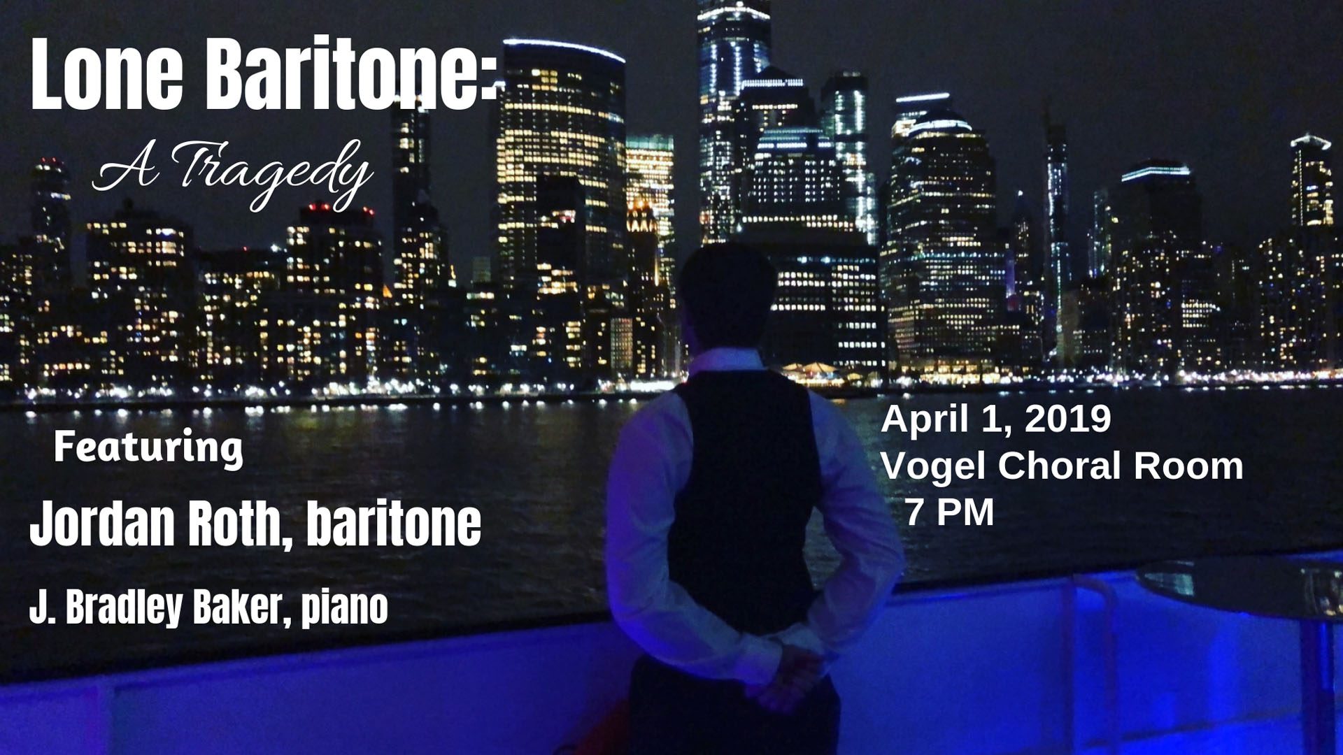 Lone Baritone concert poster