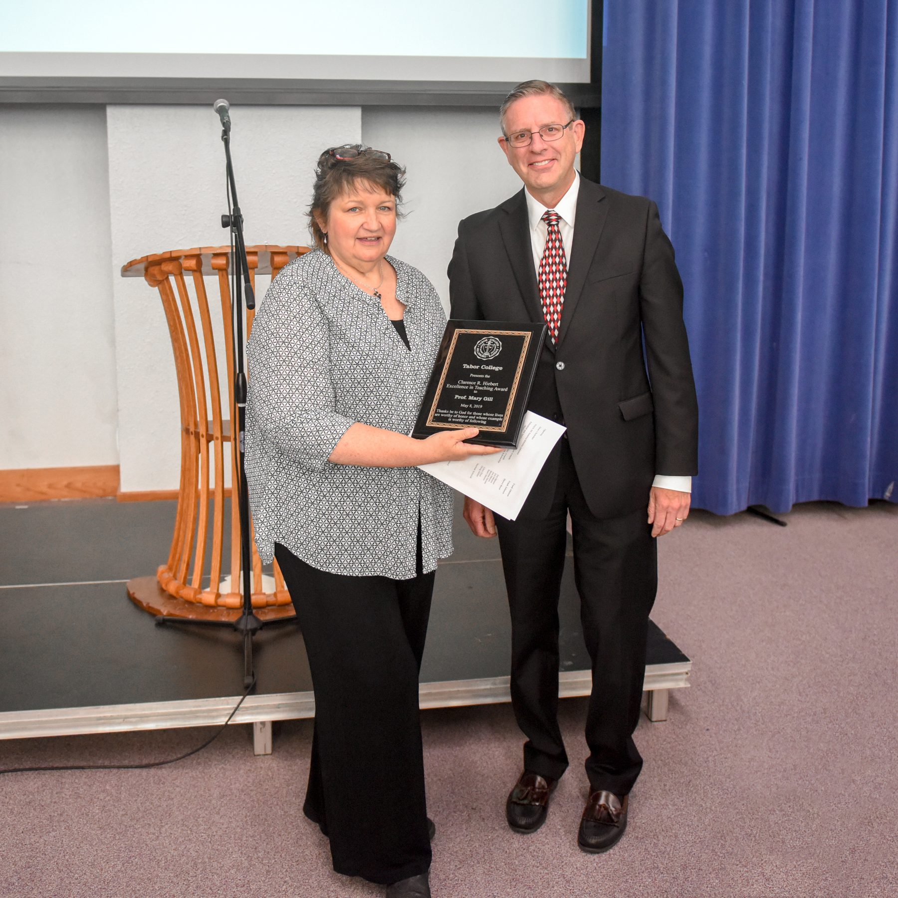 Clarence R. Hiebert Excellence in Teaching Award winner Mary Gill