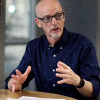 Professor mentoring student