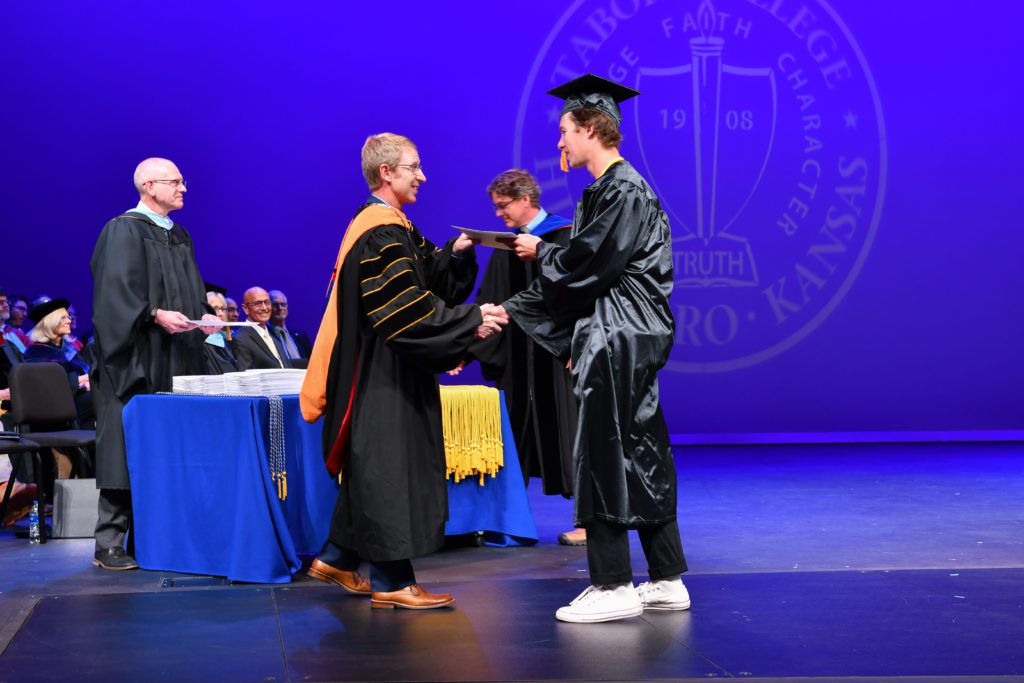 Tabor 2022 Commencement diplomas