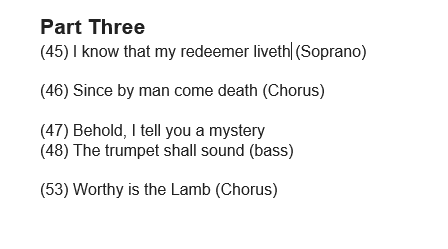 Messiah songs part 3