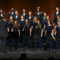 2024 Spring Choir Concert at Tabor College, students singing